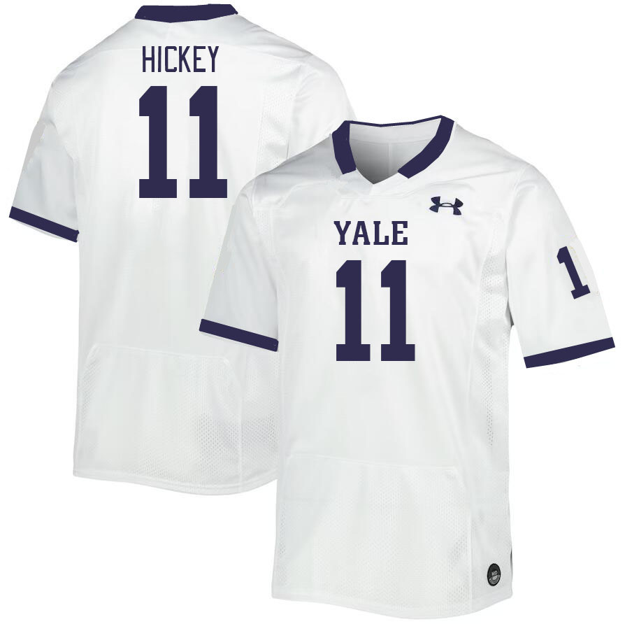 Men-Youth #11 Dathan Hickey Yale Bulldogs 2023 College Football Jerseys Stitched-White